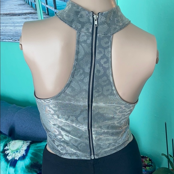 TopShop Metallic Cheetah Halter - Picture 8 of 16